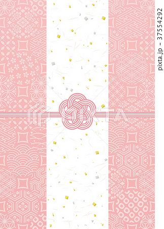 祝儀袋　梅結び　はがきサイズ 37554292