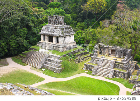 Ruins of Temples of Cross Group, Palenque, Mexico 37554589