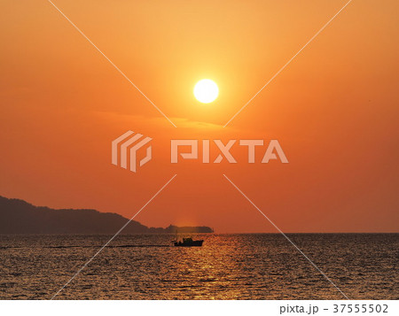 島郷海岸の夕陽 島郷海岸の夕陽 37555502