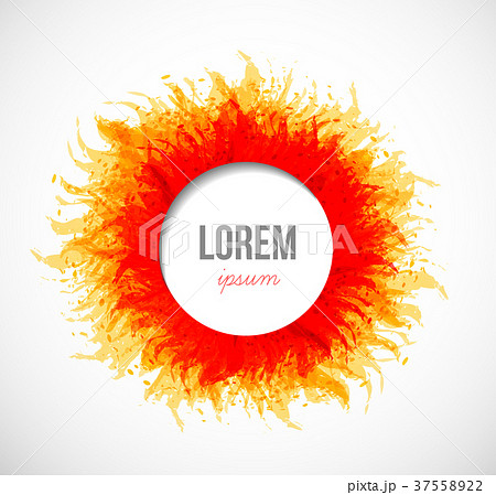 Circle of fire on white background. Place for your Circle of fire on white background. Place for your 37558922