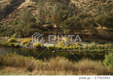 merced river on warm autumn day 37562063