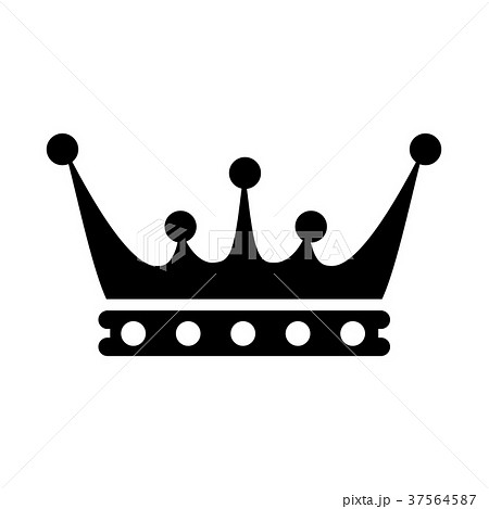 simple crown black and white