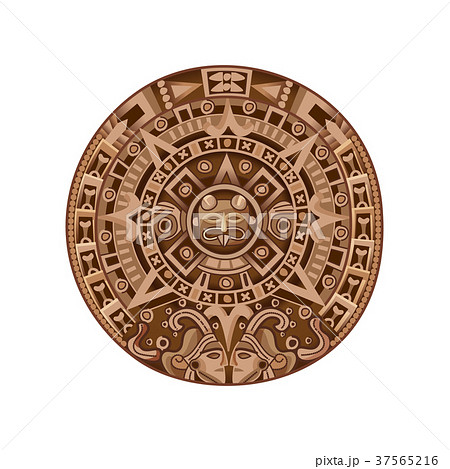 Cartoon Mayan Calendar 37565216