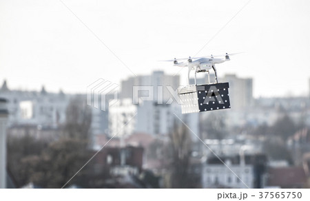 Fast Drone Delivery - aerial courier shipping Fast Drone Delivery - aerial courier shipping 37565750