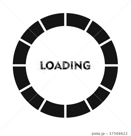 Circle loading bar icon, simple style Circle loading bar icon, simple style 37566622