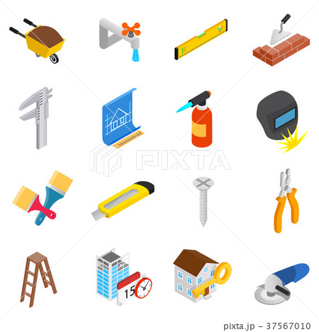 Repair and construction working tools icons set Repair and construction working tools icons set 37567010