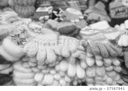 A variety of gloves from sheep wool A variety of gloves from sheep wool 37567941