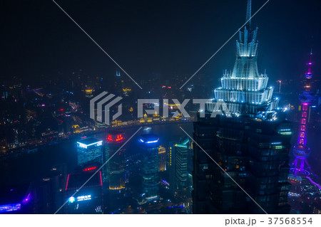 上海環球金融中心からの夜景(中国-上海) 37568554