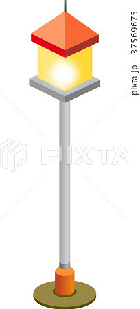 イラスト 街灯 図のイラスト素材