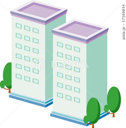 建物 ビル イラストのイラスト素材
