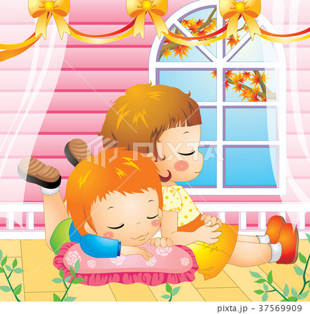 子供 カップル イラスト 37569909