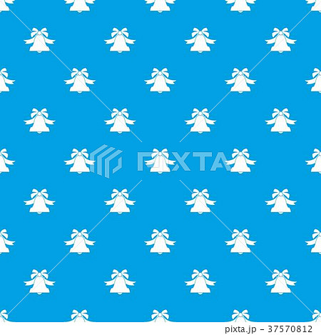 Bell pattern seamless blueのイラスト素材 [37570812] - PIXTA