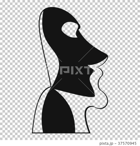 Easter island icon, simple style 37570945