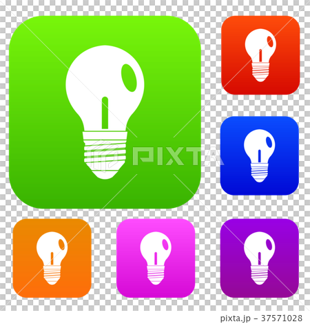 Light bulb set color collection Light bulb set color collection 37571028