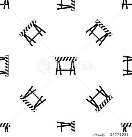 Traffic barrier pattern seamless black Traffic barrier pattern seamless black 37571051