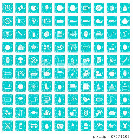 100 apple icons set grunge blue 100 apple icons set grunge blue 37571102