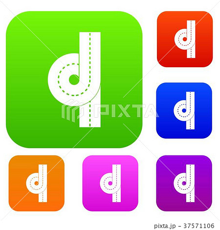Road junction set color collection 37571106