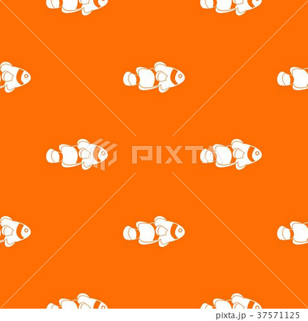 Fish clown pattern seamless Fish clown pattern seamless 37571125