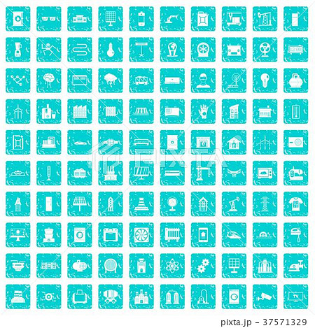 100 electrical engineering icons set grunge blue 100 electrical engineering icons set grunge blue 37571329