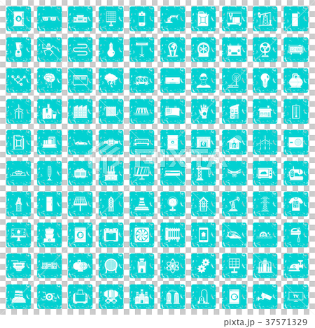 100 electrical engineering icons set grunge blue 100 electrical engineering icons set grunge blue 37571329