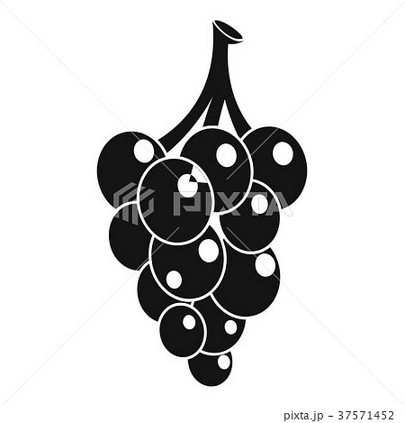 Grape icon, simple style 37571452