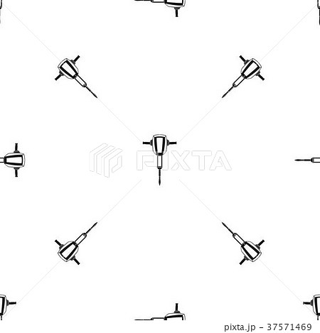 Pneumatic plugger hammer pattern seamless black 37571469