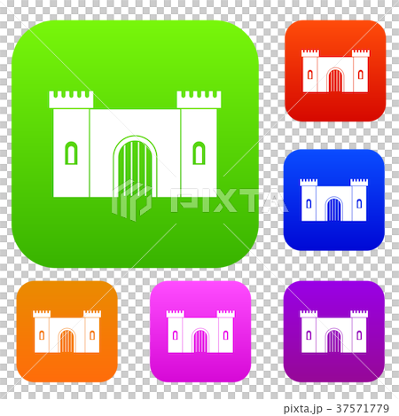 Fortress with gate set color collection 37571779