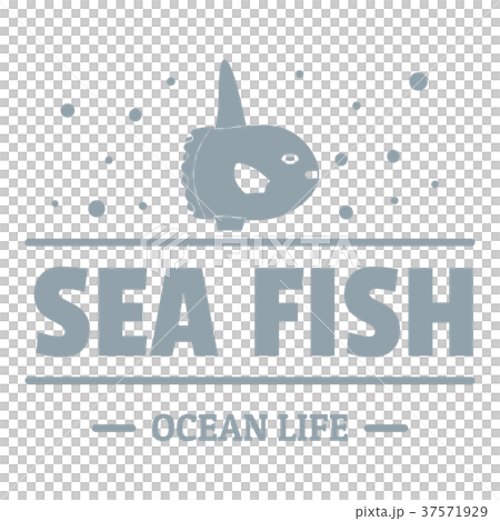 Sea market logo, simple gray style 37571929