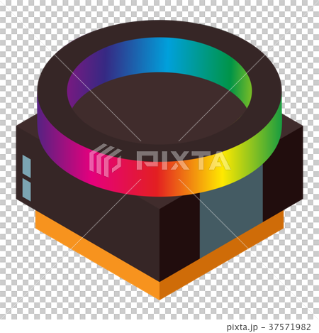 Holland muiseum icon, isometric style 37571982
