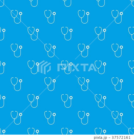 Phonendoscope pattern seamless blue Phonendoscope pattern seamless blue 37572161