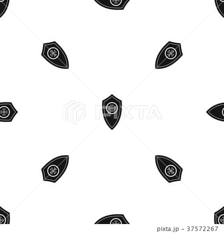 Shield pattern seamless black 37572267