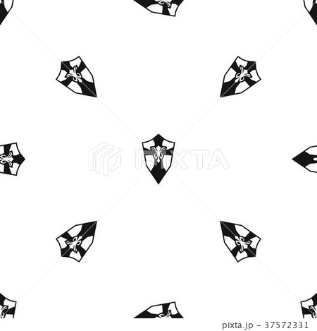 Shield pattern seamless black 37572331