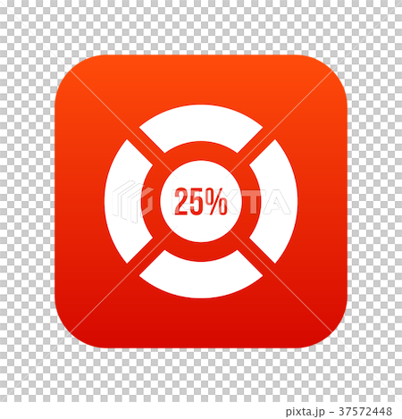 Sign 25 load icon digital red Sign 25 load icon digital red 37572448