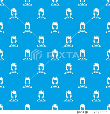 Maid pattern seamless blue 37572622