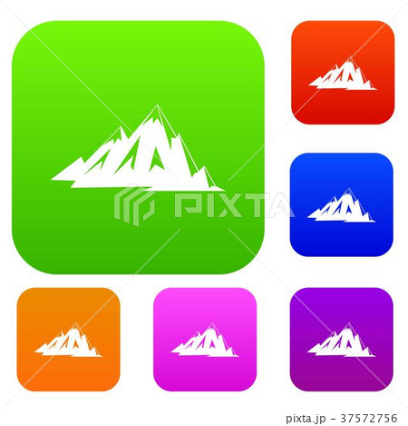 Canadian mountains set color collection Canadian mountains set color collection 37572756