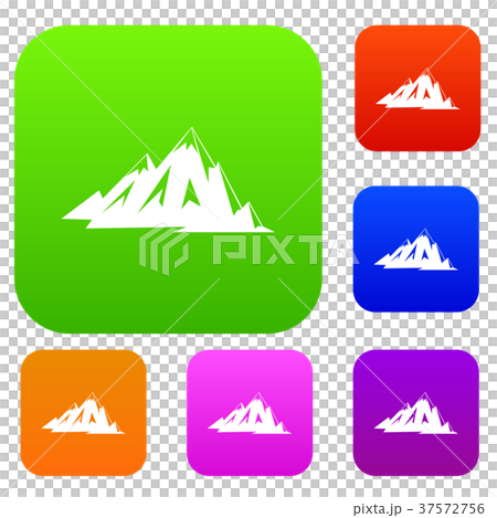 Canadian mountains set color collection Canadian mountains set color collection 37572756