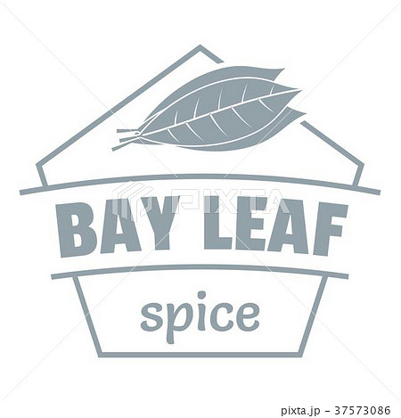 Bay leaf spice logo, simple gray style Bay leaf spice logo, simple gray style 37573086