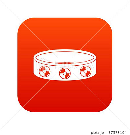 Bracelet with gems icon digital red Bracelet with gems icon digital red 37573194