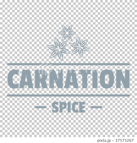 Carnation spice logo, simple gray style Carnation spice logo, simple gray style 37573267