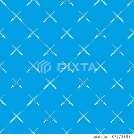 Swords pattern seamless blue 37573383