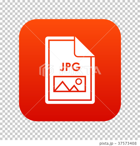 File JPG icon digital red - Stock Illustration [37573408] - PIXTA