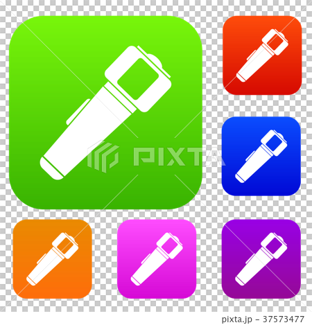 Hand flashlight set color collection 37573477