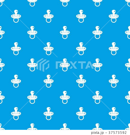 Baby pacifier pattern seamless blue 37573592