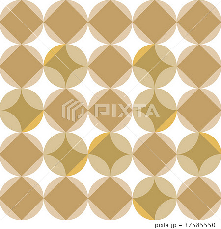 Gold geometric pattern vector. Circle background f 37585550