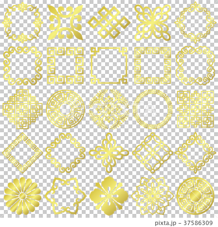 中國廣告圖標黃金 37586309