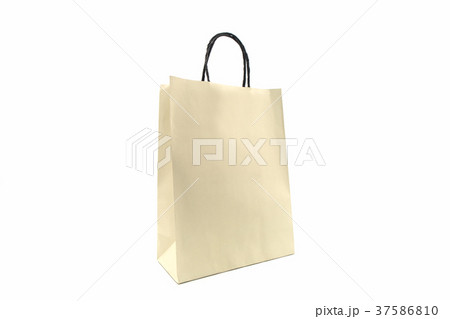Blank paper shopping bag. 37586810