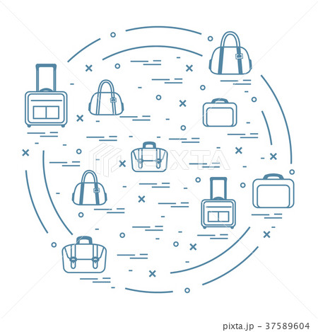 different bag and suitcases for travel arranged in different bag and suitcases for travel arranged in 37589604