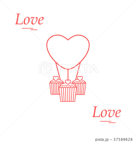 Cute vector illustration of love symbols Cute vector illustration of love symbols 37589628