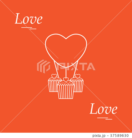 Cute vector illustration of love symbols Cute vector illustration of love symbols 37589630