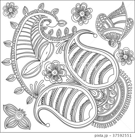 Pattern for coloring book. Pattern for coloring book. 37592551